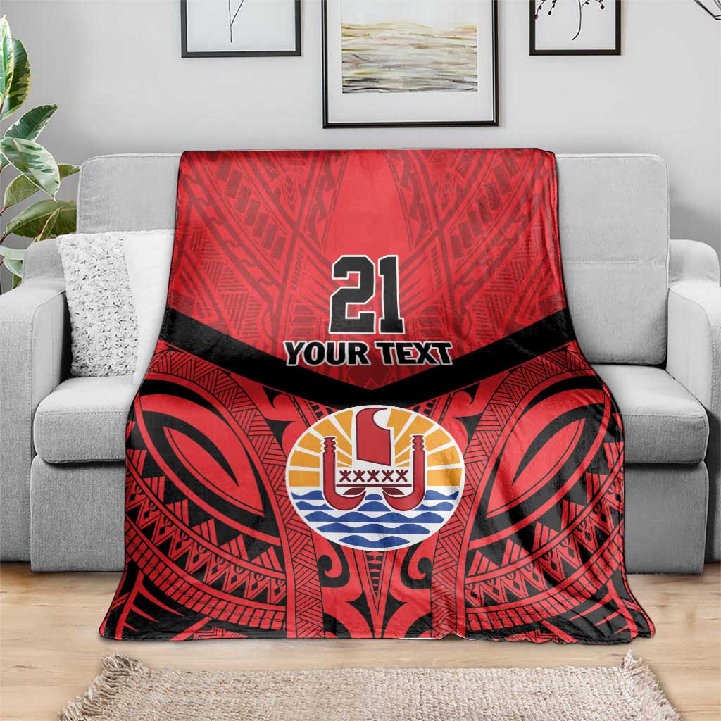 Tahiti Football Custom Blanket Toa Aito Go Champions LT9 - Polynesian Pride