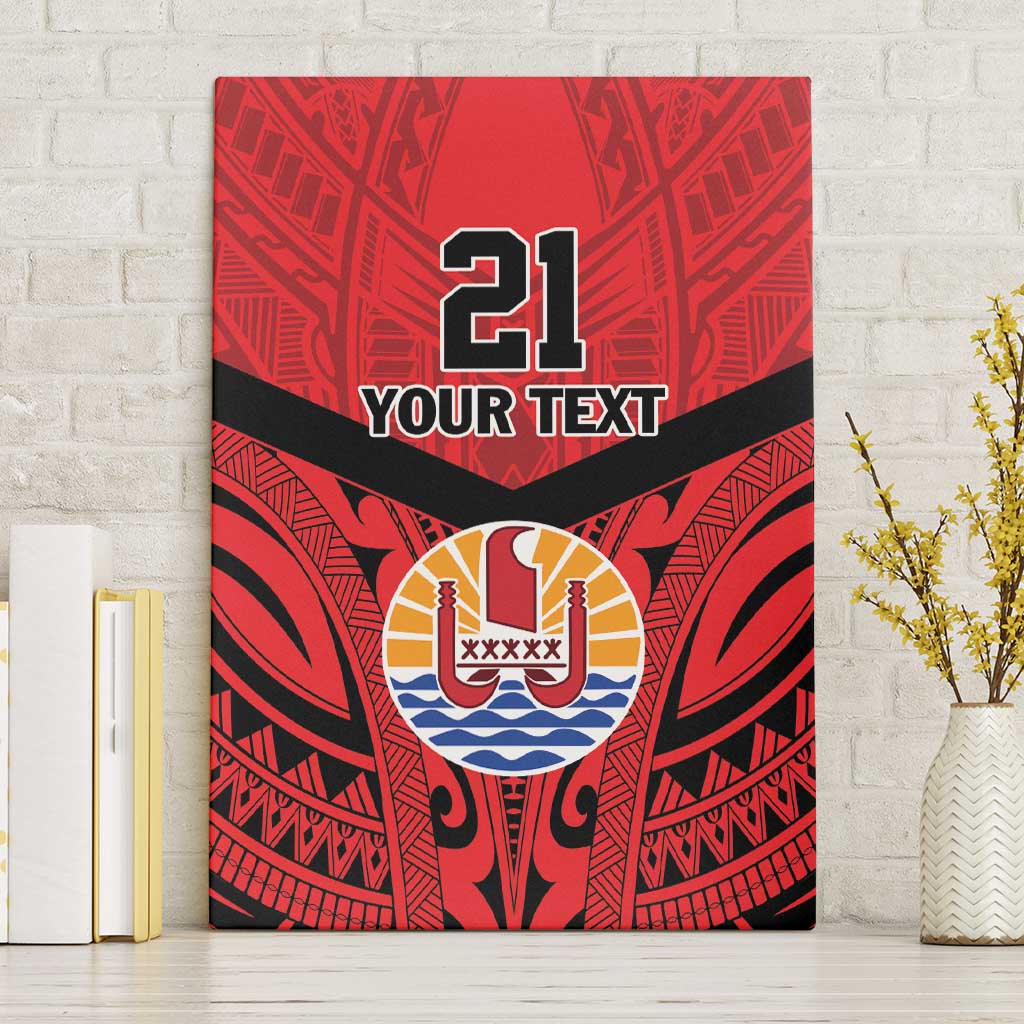 Tahiti Football Custom Canvas Wall Art Toa Aito Go Champions LT9 Without Frame Red - Polynesian Pride