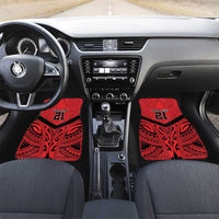 Tahiti Football Custom Car Mats Toa Aito Go Champions LT9 Set 2pcs - Front Red - Polynesian Pride