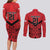 Tahiti Football Custom Couples Matching Long Sleeve Bodycon Dress and Long Sleeve Button Shirt Toa Aito Go Champions