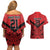 Tahiti Football Custom Couples Matching Off Shoulder Short Dress and Hawaiian Shirt Toa Aito Go Champions