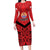 Tahiti Football Custom Family Matching Long Sleeve Bodycon Dress and Hawaiian Shirt Toa Aito Go Champions