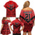 Tahiti Football Custom Family Matching Off Shoulder Short Dress and Hawaiian Shirt Toa Aito Go Champions