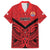 Tahiti Football Custom Family Matching Off Shoulder Short Dress and Hawaiian Shirt Toa Aito Go Champions