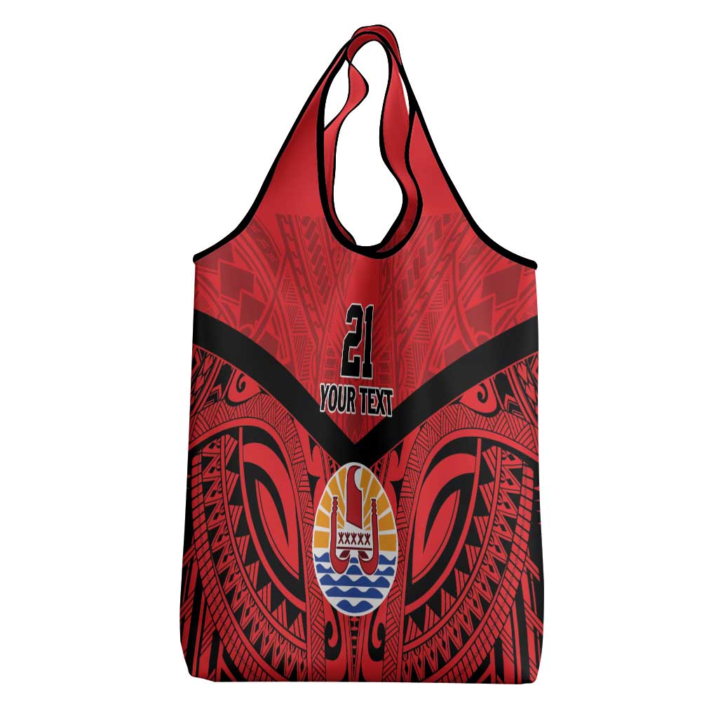 Tahiti Football Custom Grocery Bag Toa Aito Go Champions LT9 - Polynesian Pride