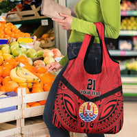 Tahiti Football Custom Grocery Bag Toa Aito Go Champions LT9 - Polynesian Pride