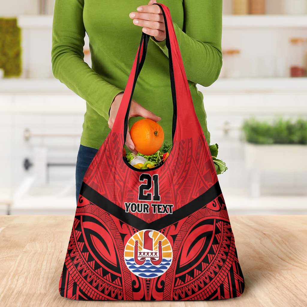 Tahiti Football Custom Grocery Bag Toa Aito Go Champions LT9 - Polynesian Pride