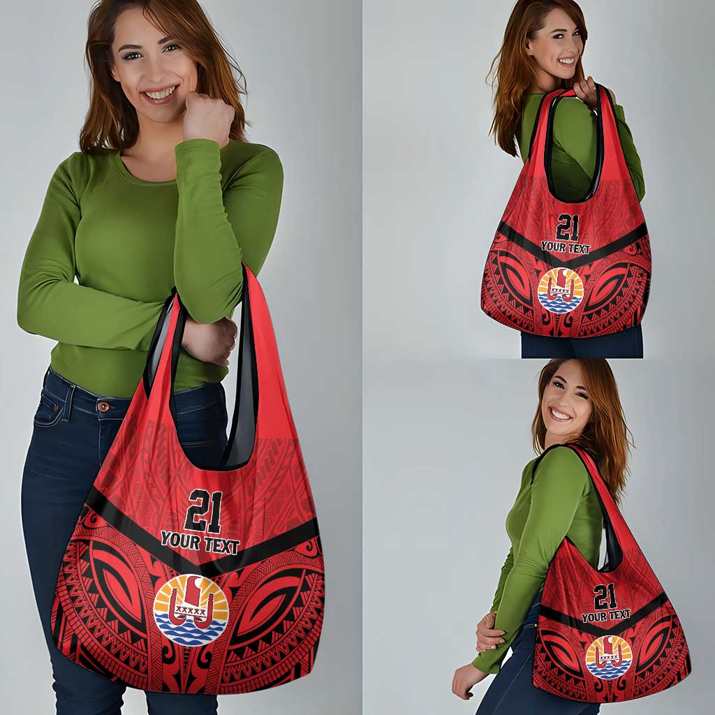 Tahiti Football Custom Grocery Bag Toa Aito Go Champions LT9 - Polynesian Pride