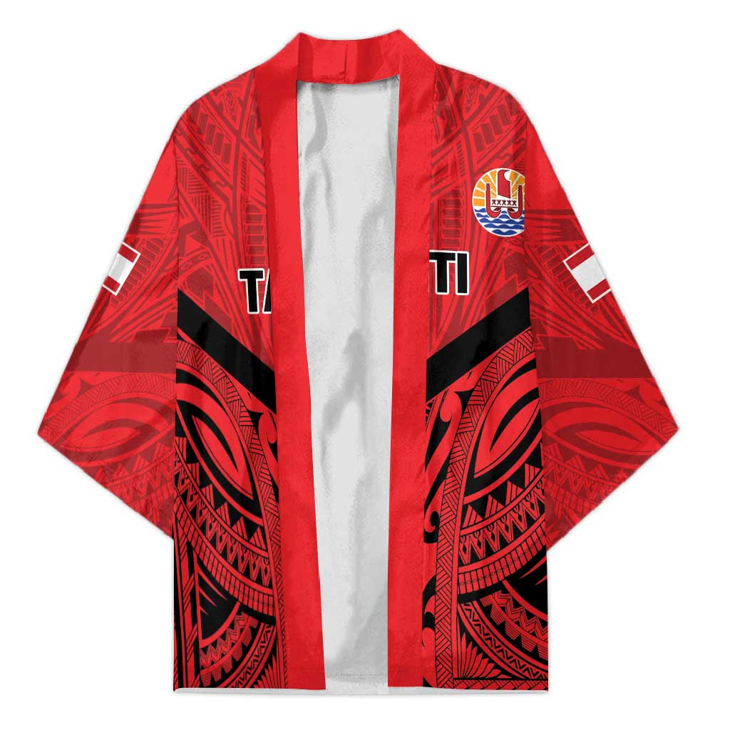 Tahiti Football Custom Kimono Toa Aito Go Champions LT9 Unisex Red - Polynesian Pride