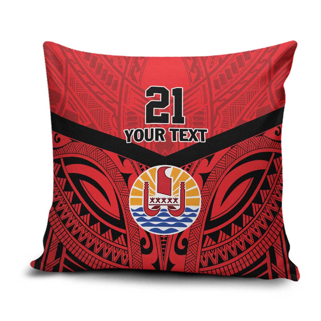 Tahiti Football Custom Pillow Cover Toa Aito Go Champions LT9 Red - Polynesian Pride