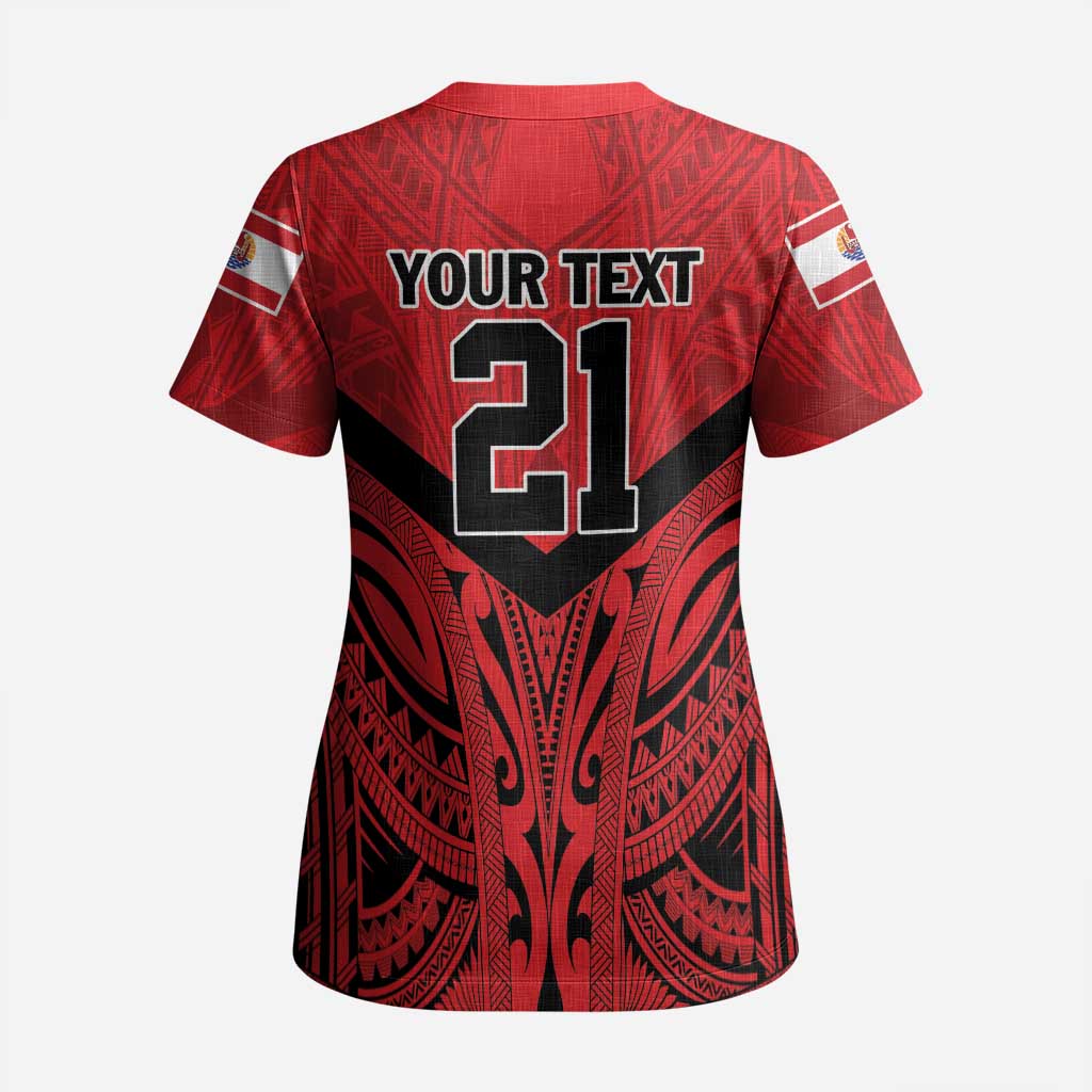 Tahiti Football Custom Scrub Top Toa Aito Go Champions LT9 - Polynesian Pride