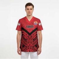 Tahiti Football Custom Scrub Top Toa Aito Go Champions LT9 - Polynesian Pride