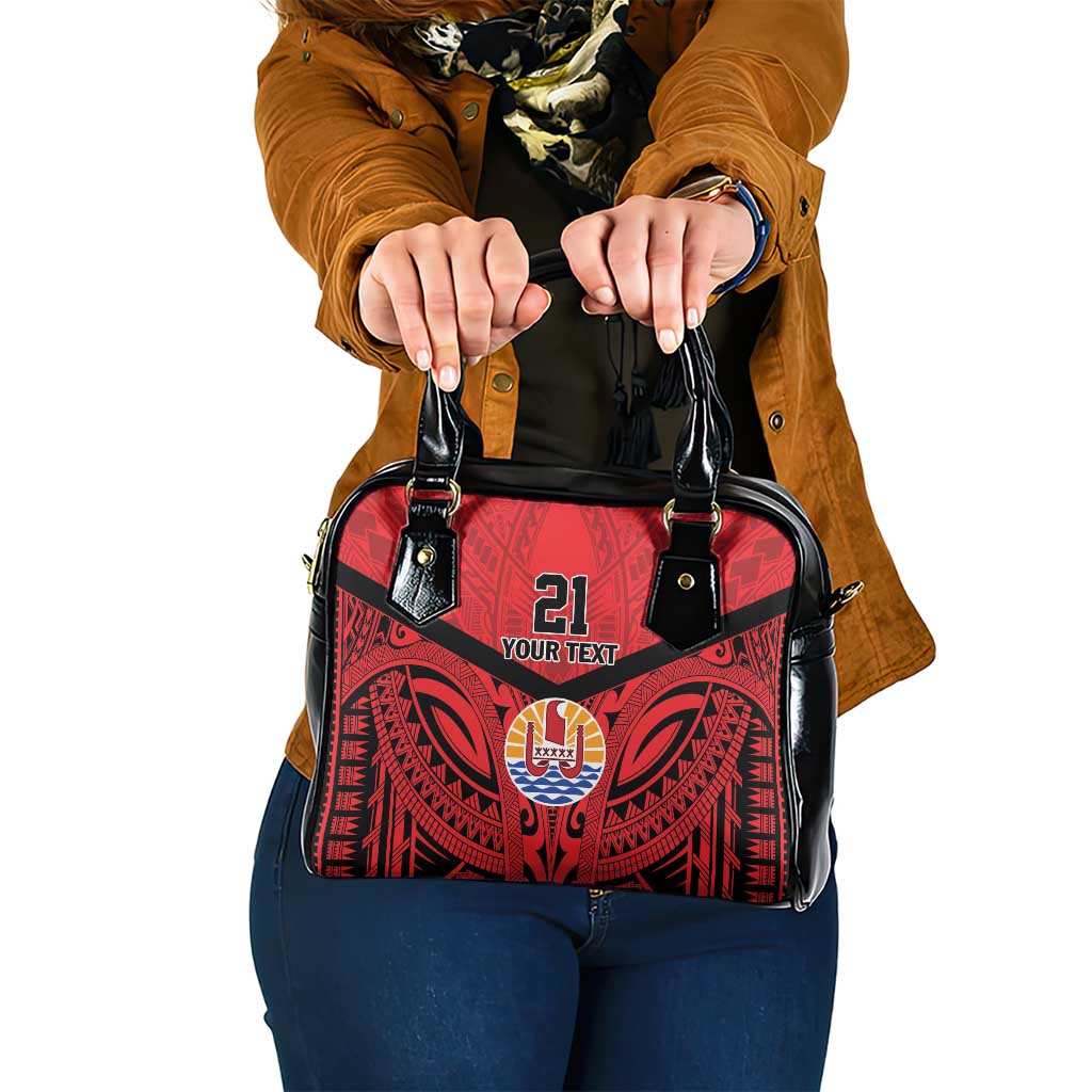 Tahiti Football Custom Shoulder Handbag Toa Aito Go Champions LT9 One Size Red - Polynesian Pride
