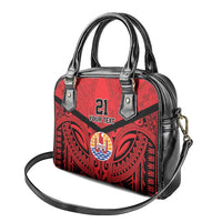 Tahiti Football Custom Shoulder Handbag Toa Aito Go Champions LT9 - Polynesian Pride