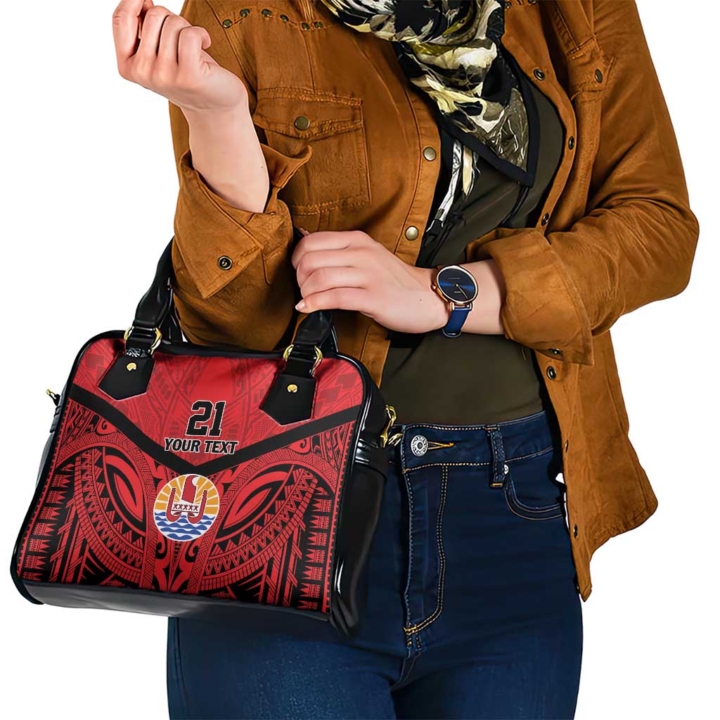Tahiti Football Custom Shoulder Handbag Toa Aito Go Champions LT9 - Polynesian Pride