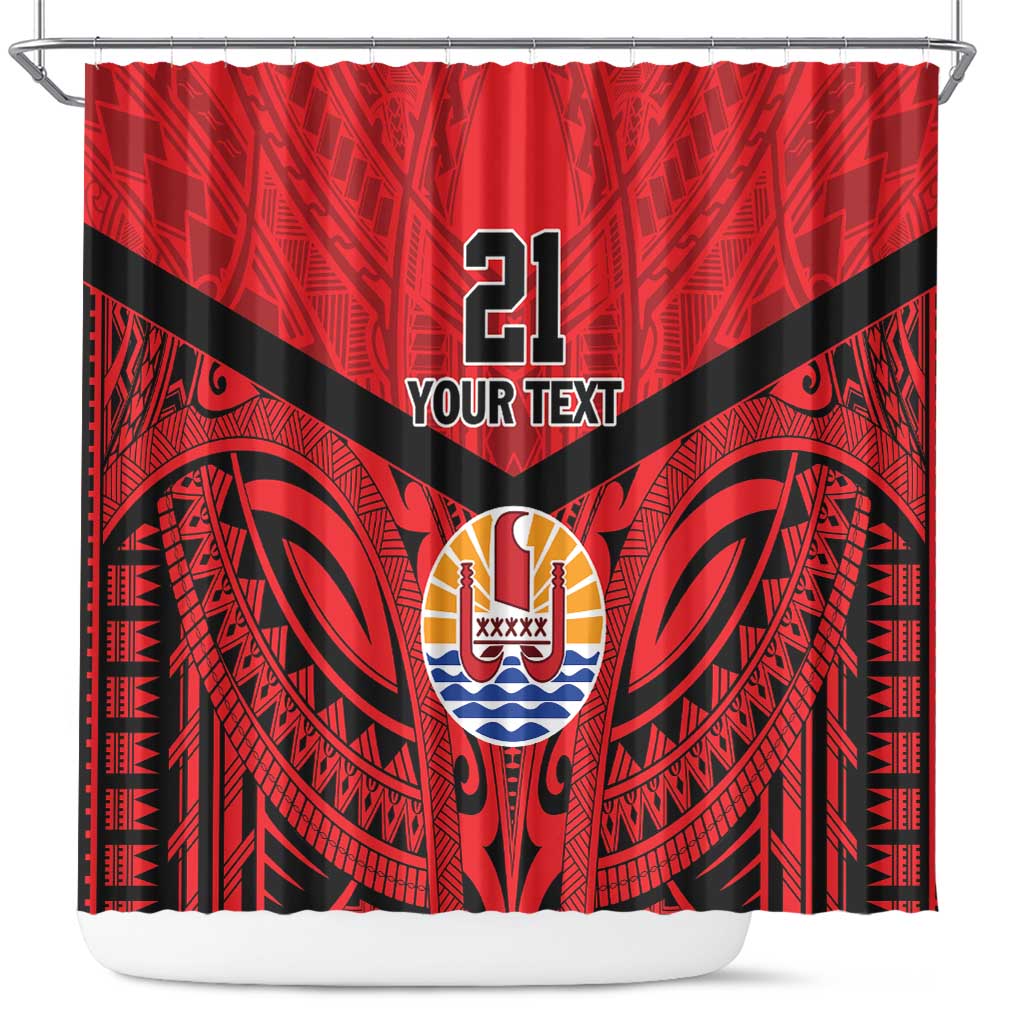 Tahiti Football Custom Shower Curtain Toa Aito Go Champions