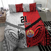 New Caledonia-Tahiti Football Custom Bedding Set Together Go Champions LT9 - Polynesian Pride