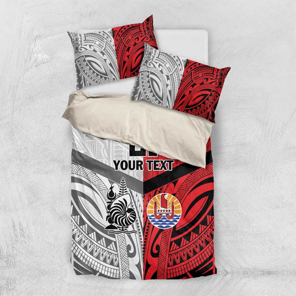 New Caledonia-Tahiti Football Custom Bedding Set Together Go Champions LT9 US Twin 172cm x 218cm Art - Polynesian Pride