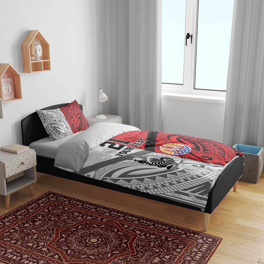 New Caledonia-Tahiti Football Custom Bedding Set Together Go Champions LT9 - Polynesian Pride