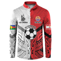 New Caledonia-Tahiti Football Custom Button Sweatshirt Together Go Champions LT9 Art - Polynesian Pride