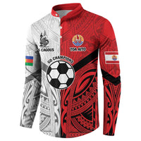 New Caledonia-Tahiti Football Custom Button Sweatshirt Together Go Champions LT9 - Polynesian Pride