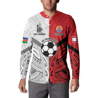 New Caledonia-Tahiti Football Custom Button Sweatshirt Together Go Champions LT9 - Polynesian Pride