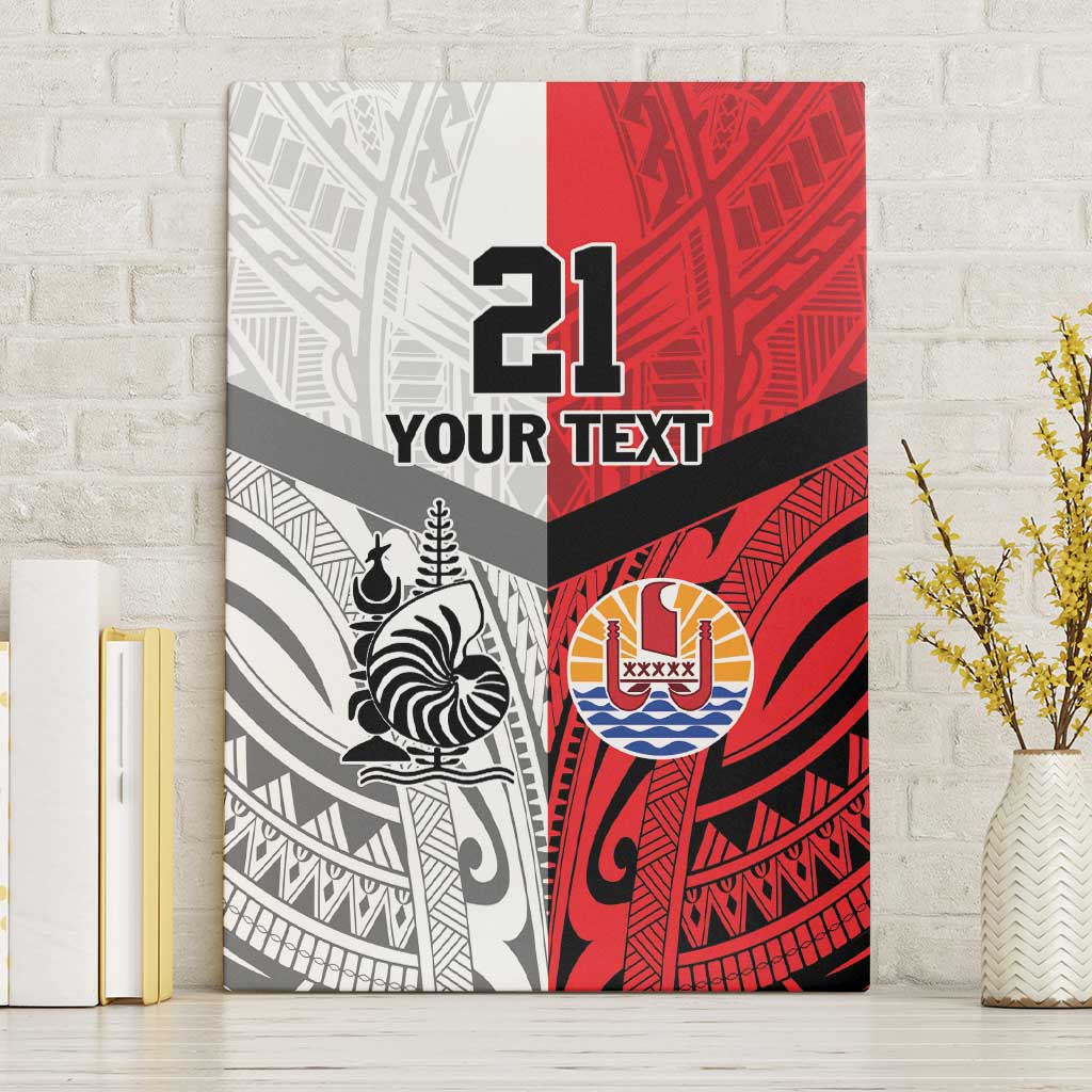 New Caledonia-Tahiti Football Custom Canvas Wall Art Together Go Champions LT9 Without Frame Art - Polynesian Pride