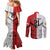 New Caledonia-Tahiti Football Custom Couples Matching Mermaid Dress and Long Sleeve Button Shirt Together Go Champions