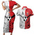 New Caledonia-Tahiti Football Custom Couples Matching Short Sleeve Bodycon Dress and Hawaiian Shirt Together Go Champions