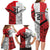 New Caledonia-Tahiti Football Custom Family Matching Long Sleeve Bodycon Dress and Hawaiian Shirt Together Go Champions