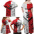 New Caledonia-Tahiti Football Custom Family Matching Off Shoulder Maxi Dress and Hawaiian Shirt Together Go Champions