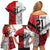 New Caledonia-Tahiti Football Custom Family Matching Off Shoulder Short Dress and Hawaiian Shirt Together Go Champions