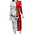 New Caledonia-Tahiti Football Custom Long Sleeve Bodycon Dress Together Go Champions