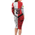 New Caledonia-Tahiti Football Custom Long Sleeve Bodycon Dress Together Go Champions