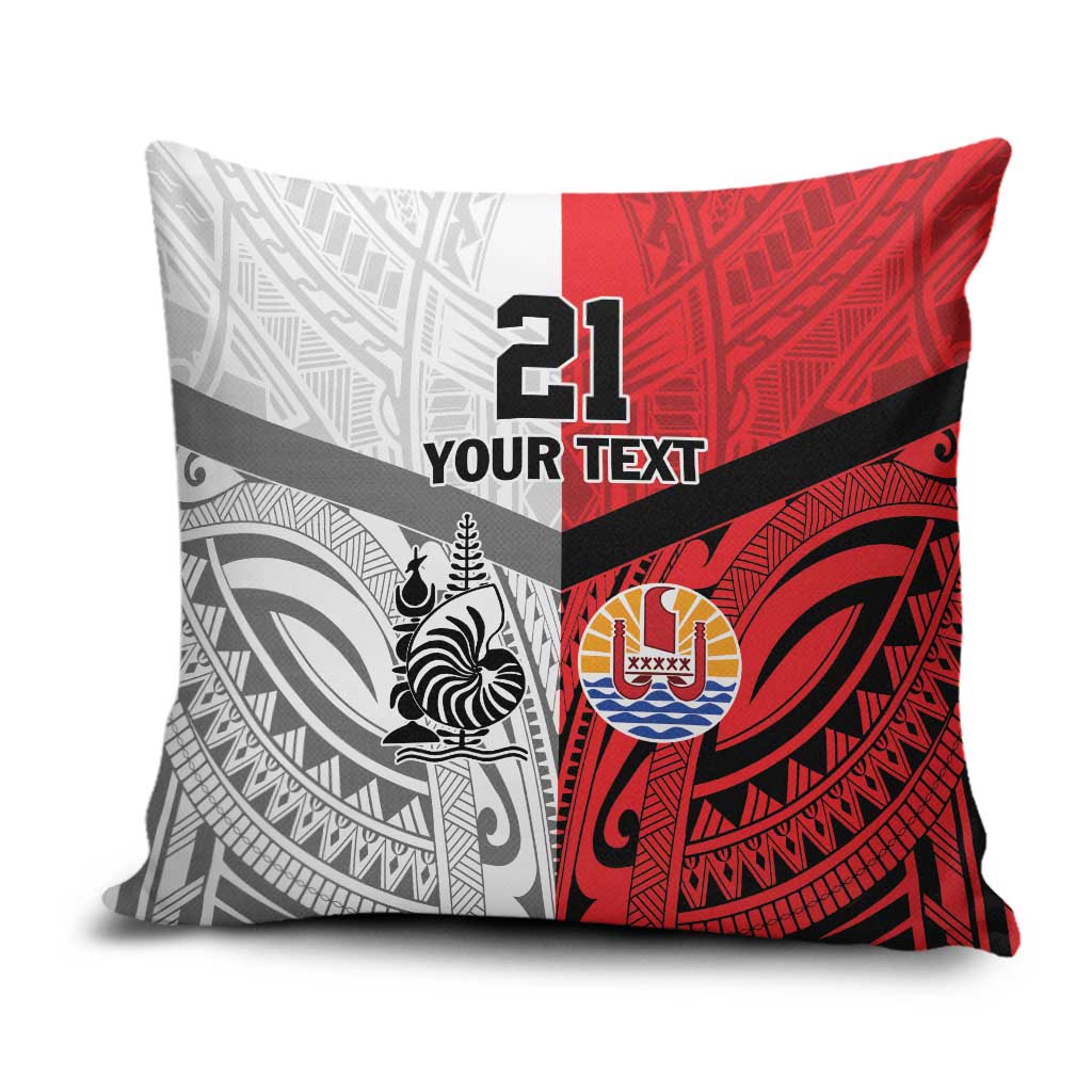 New Caledonia-Tahiti Football Custom Pillow Cover Together Go Champions LT9 Art - Polynesian Pride