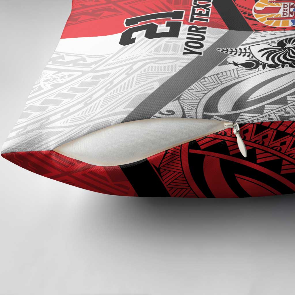 New Caledonia-Tahiti Football Custom Pillow Cover Together Go Champions LT9 - Polynesian Pride