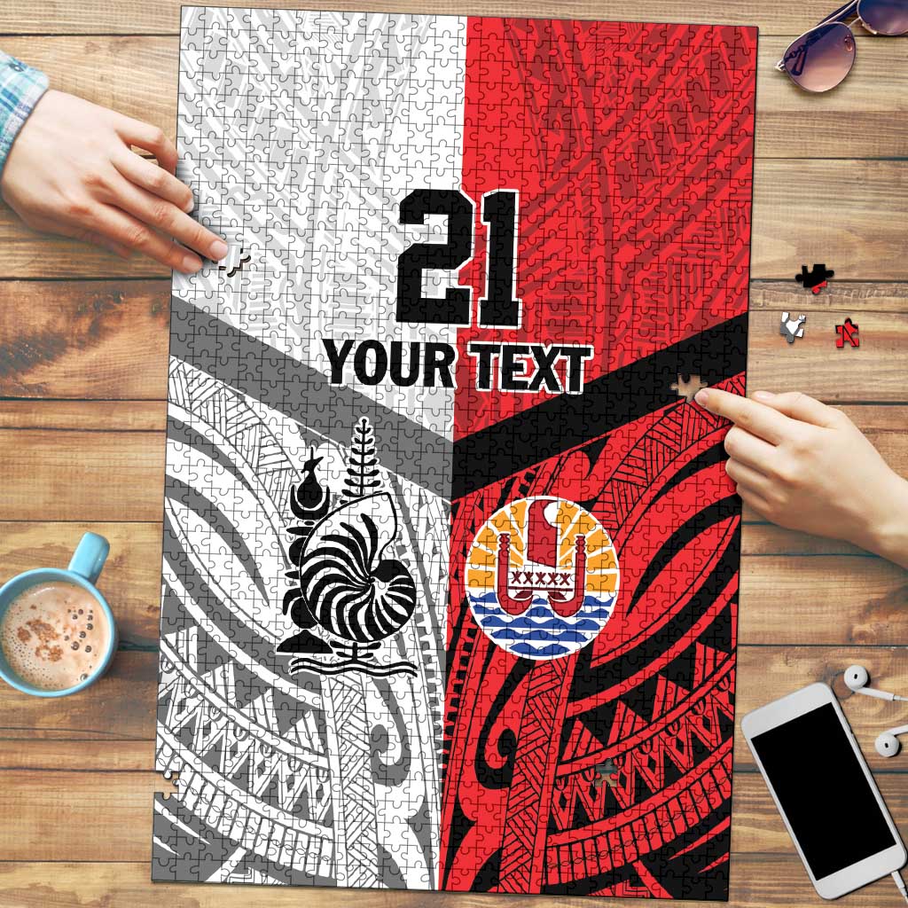 New Caledonia-Tahiti Football Custom Puzzle Together Go Champions LT9 Art - Polynesian Pride
