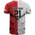 New Caledonia-Tahiti Football Custom T Shirt Together Go Champions