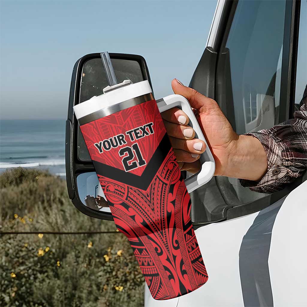 New Caledonia-Tahiti Football Custom Tumbler With Handle Together Go Champions LT9 - Polynesian Pride