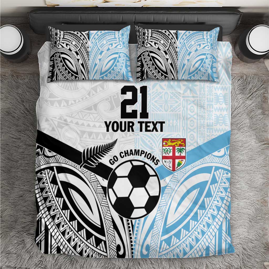 New Zealand-Fiji Football Custom Bedding Set Together Go Champions LT9 Art - Polynesian Pride