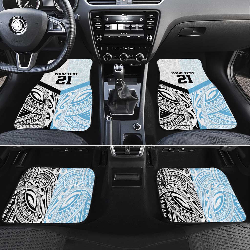 New Zealand-Fiji Football Custom Car Mats Together Go Champions LT9 Set 4pcs Art - Polynesian Pride