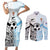 New Zealand-Fiji Football Custom Couples Matching Short Sleeve Bodycon Dress and Long Sleeve Button Shirt Together Go Champions