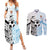 New Zealand-Fiji Football Custom Couples Matching Summer Maxi Dress and Long Sleeve Button Shirt Together Go Champions