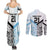 New Zealand-Fiji Football Custom Couples Matching Summer Maxi Dress and Long Sleeve Button Shirt Together Go Champions