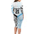 New Zealand-Fiji Football Custom Family Matching Long Sleeve Bodycon Dress and Hawaiian Shirt Together Go Champions