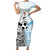 New Zealand-Fiji Football Custom Family Matching Short Sleeve Bodycon Dress and Hawaiian Shirt Together Go Champions