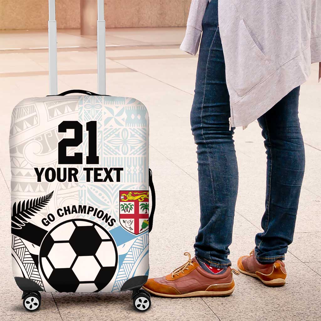 New Zealand-Fiji Football Custom Luggage Cover Together Go Champions LT9 Art - Polynesian Pride
