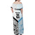 New Zealand-Fiji Football Custom Off Shoulder Maxi Dress Together Go Champions