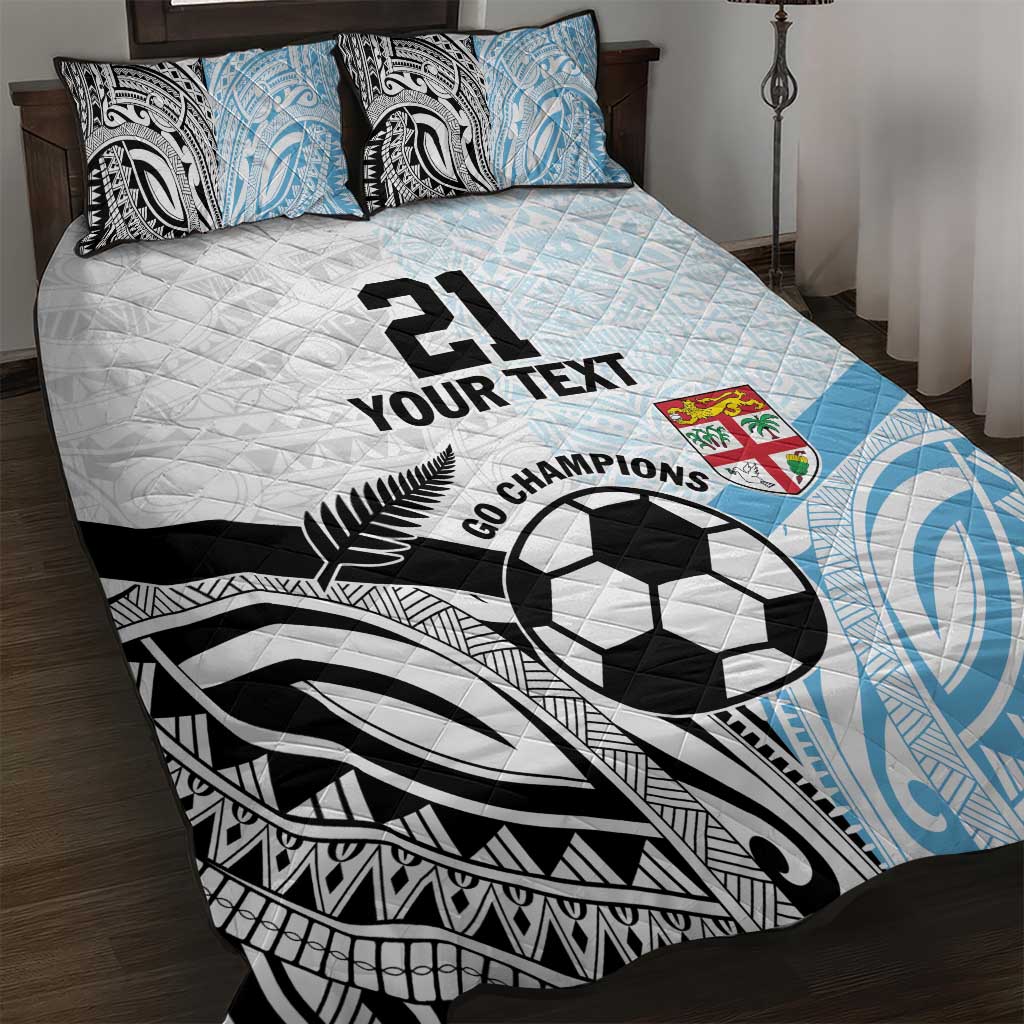 New Zealand-Fiji Football Custom Quilt Bed Set Together Go Champions LT9 Art - Polynesian Pride