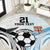 New Zealand-Fiji Football Custom Round Carpet Together Go Champions